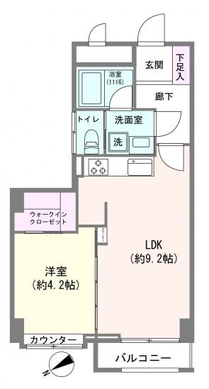 エルアルカサル山王-1-間取図(平面図)