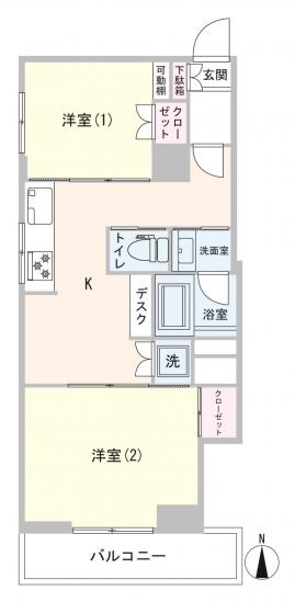 サンライズ南品川-1-間取図(平面図)