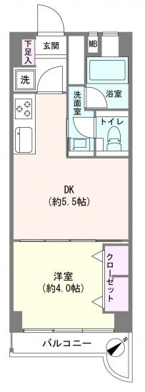 シャンボール大森-1-間取図(平面図)
