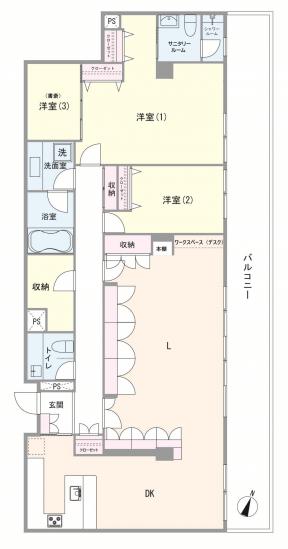 ホーマットキャピタル-1-間取図(平面図)