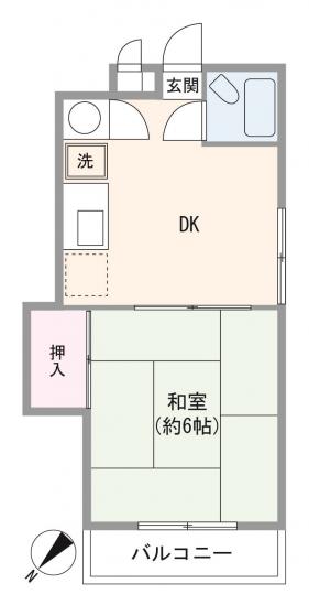 田町ダイヤハイツ-1-間取図(平面図)