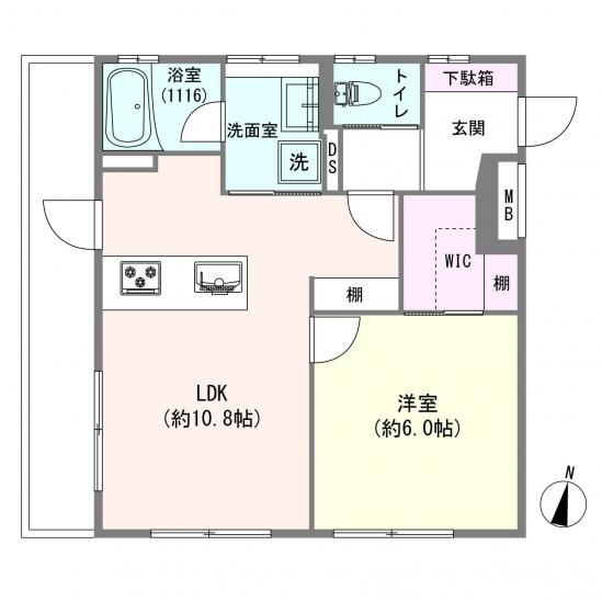 北品川フラワーホーム-1-間取図(平面図)