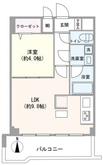 五反田ダイヤモンドマンション-1-間取図(平面図)
