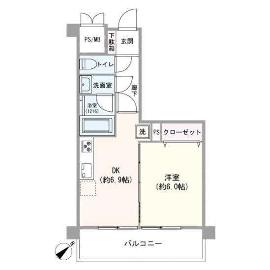 ファミネス梅屋敷-1-間取図(平面図)