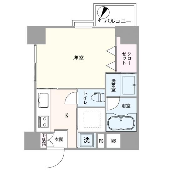 ハイツ第２目黒-1-間取図(平面図)