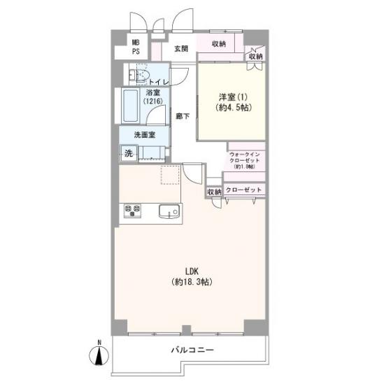 ペアパレス上池台Ｎｏ．１-1-間取図(平面図)