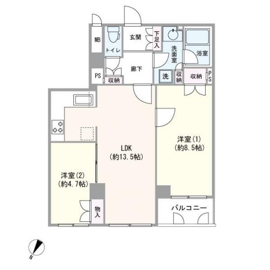 三光坂ホームズ-1-間取図(平面図)