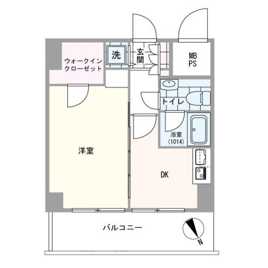 シャンボール三田-1-間取図(平面図)