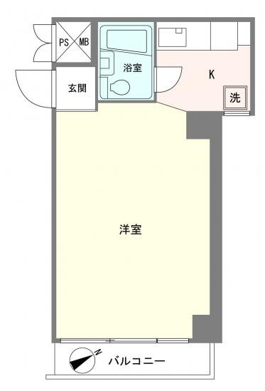 田町センチュリーマンション-1-間取図(平面図)