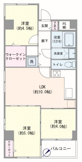 ノア三田-1-間取図(平面図)
