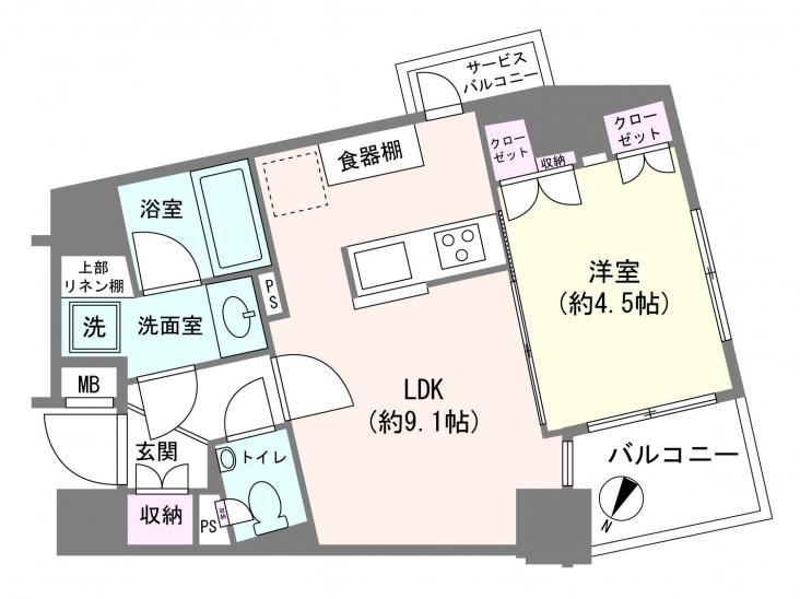 サクラティアラ東雪谷-1-間取図(平面図)