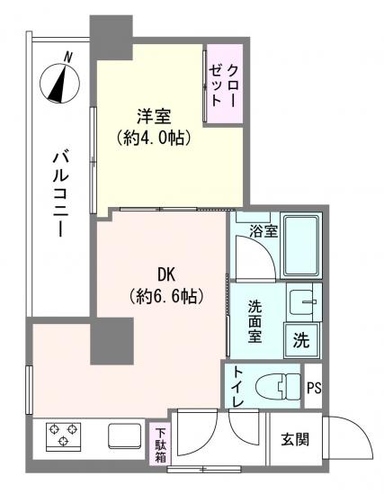 トーア不動前マンション-1-間取図(平面図)