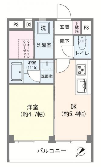 シャンボール大森-1-間取図(平面図)