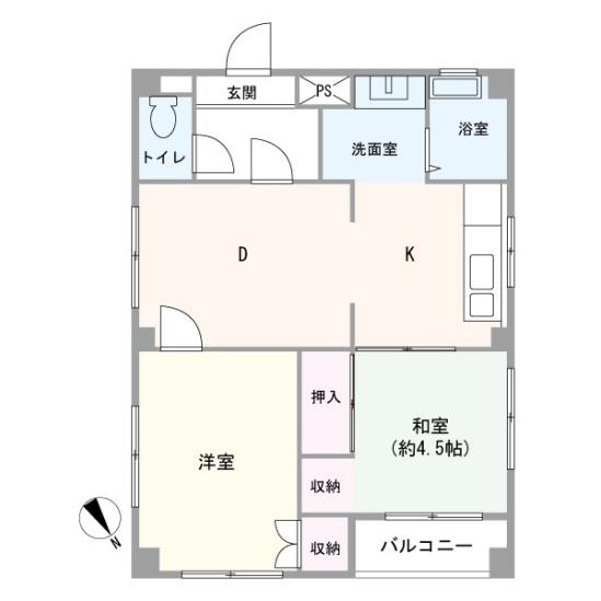 シェトワ大森-1-間取図(平面図)