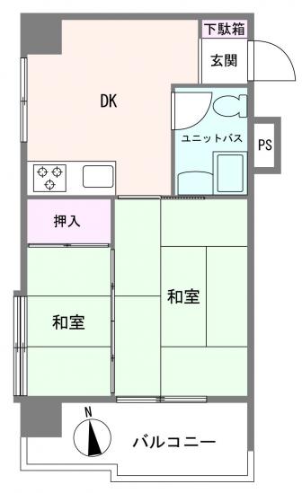 パラスト蒲田-1-間取図(平面図)