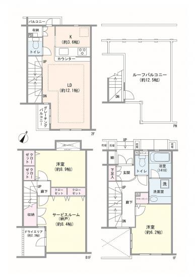 パラツィーナ目黒-1-間取図(平面図)