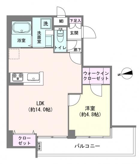 長原台アーバンハイム-1-間取図(平面図)