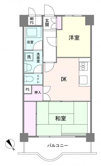 ハイネス目黒-1-間取図(平面図)