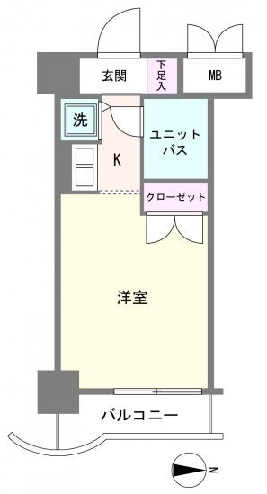 グローリア初穂東糀谷-1-間取図(平面図)