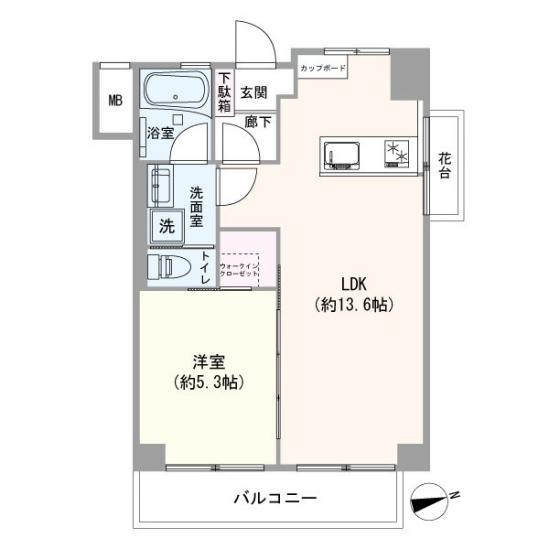 ハイライフ大森-1-間取図(平面図)