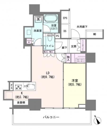 ザ・パークハウス三田ガーデン　レジデンス＆タワー-1-間取図(平面図)