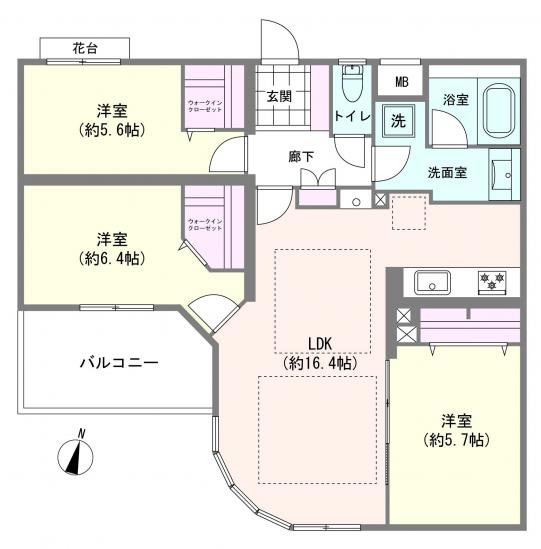 グランシティ　ル・ロワイヤル久が原-1-間取図(平面図)