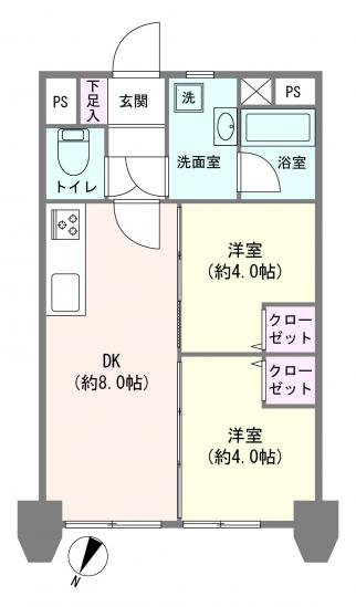シャンボール大森-1-間取図(平面図)