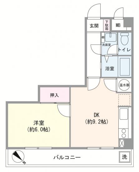 マンション目黒不動前-1-間取図(平面図)