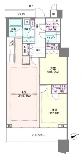 三田ガーデンヒルズ　ウエストヒル-1-間取図(平面図)