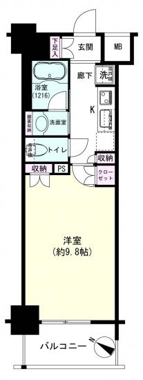パレステージ曳舟Ⅱ-1-間取図(平面図)