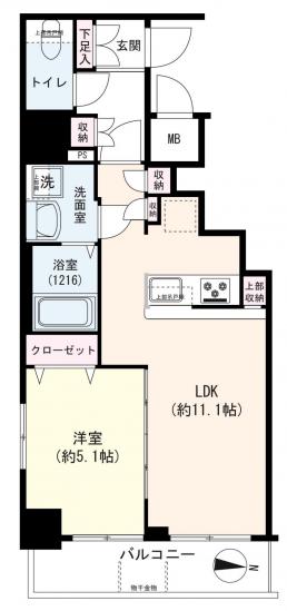 Ｒｉｓｉｎｇ　Ｐｌａｃｅ　浅草ＥＡＳＴ -1-間取図(平面図)