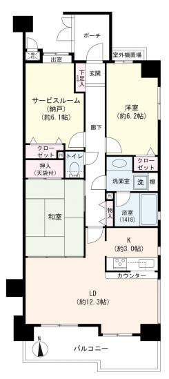 ライオンズマンション新小岩親水公園-0-間取図(平面図)
