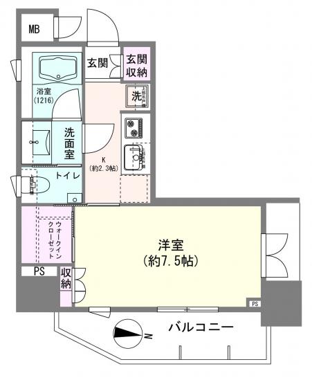 アトラス本郷赤門前-1-間取図(平面図)