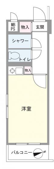 イクス新小岩-1-間取図(平面図)