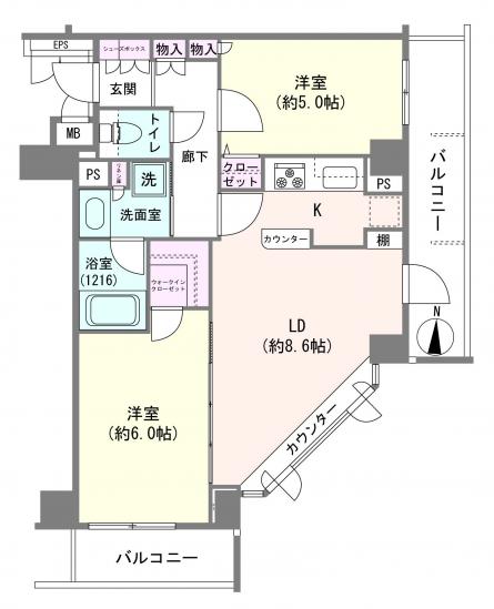 パセオ・ラルゴ-1-間取図(平面図)