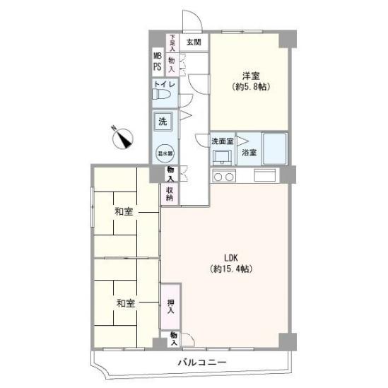 京成小岩グリーンプラザ-1-間取図(平面図)
