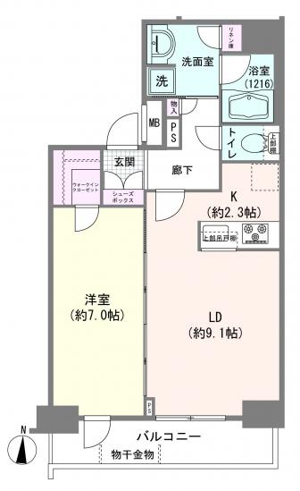 ガリシア錦糸町ステーションフロント-1-間取図(平面図)