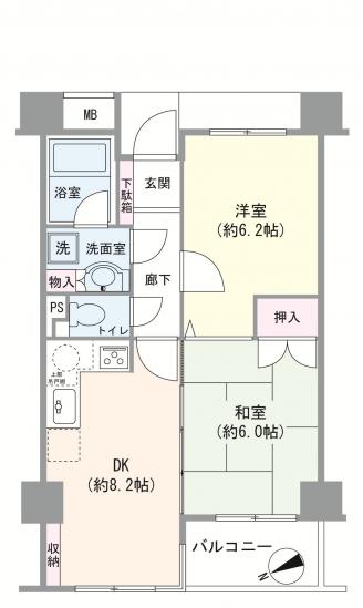 ウィンベルコーラス浅草-1-間取図(平面図)