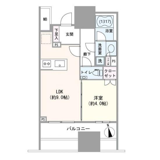 ディアナコート文京本郷台-1-間取図(平面図)