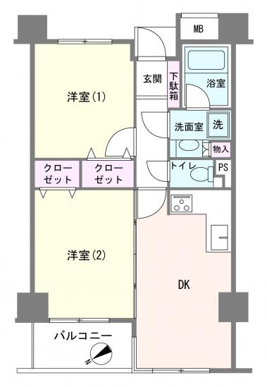 ウィンベルコーラス浅草-1-間取図(平面図)