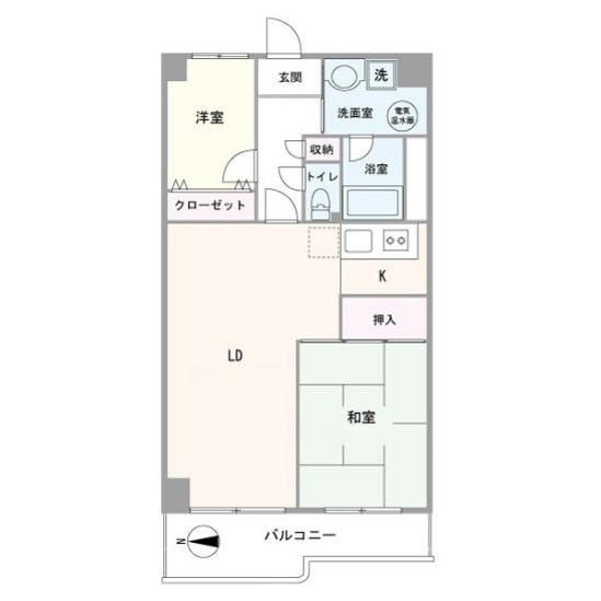 田端スカイハイツ-1-間取図(平面図)