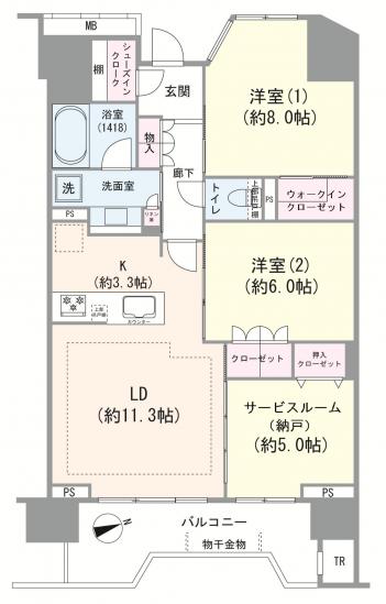 エクセレントシティ小岩-1-間取図(平面図)