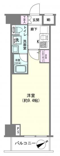 スクエアシティ向島-1-間取図(平面図)