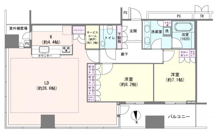 東京タイムズタワー-1-間取図(平面図)