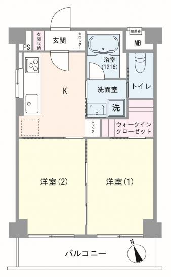 サンシャインハイツ-1-間取図(平面図)