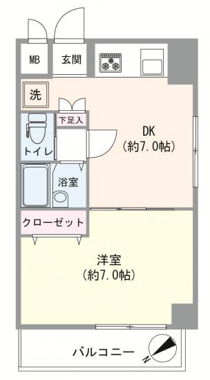 ダイアパレス浅草-1-間取図(平面図)