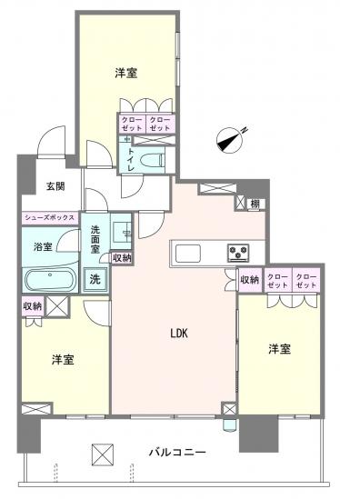 ザ・パークハウス浅草橋タワーレジデンス-1-間取図(平面図)