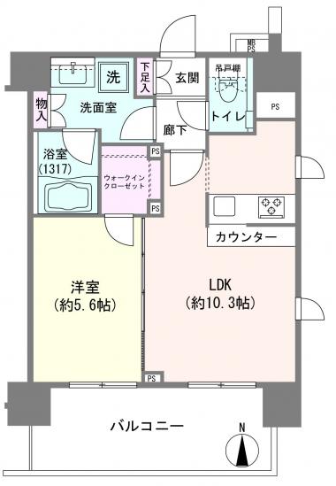 クリオ三ノ輪ラ・モード-1-間取図(平面図)