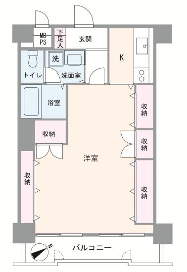 ハイマート入谷-1-間取図(平面図)