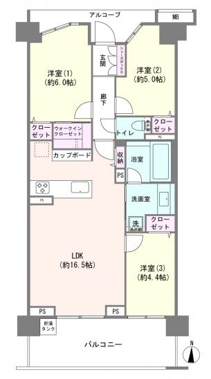 ラヴィアンコート墨田業平-1-間取図(平面図)